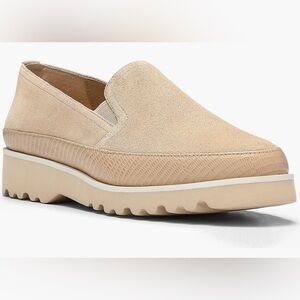 Donald J. Pliner Tan Suede Loafers 7.5